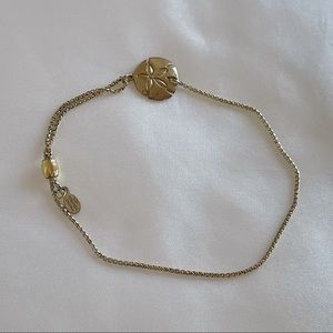 Alex and Ani Gold Sand dollar bracelet